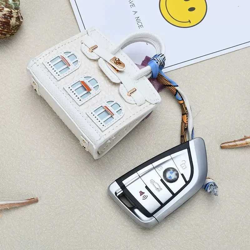 Mini Backpack Hanging Creative House Headphone Bag for AirPods 4 3 Pro2 Galaxy Buds Headphone Case Holds Small Items with Lanyard Z250822