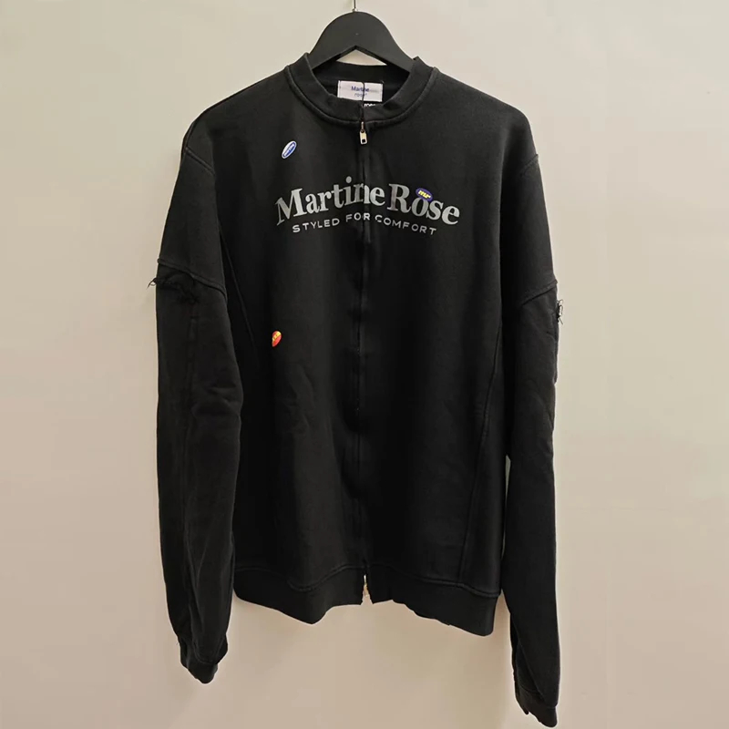 Best Quality Cotton Splicing Zipper Jacket Men Women Oversized Classic Letters Print Baseball Jackets Coat