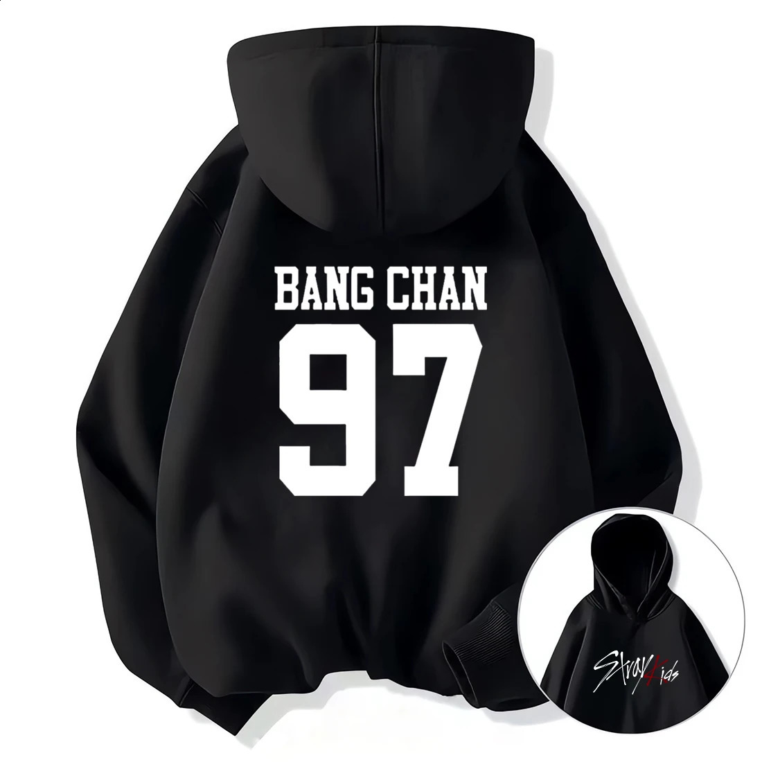 Vintage Graphics print Stray Kids Hoodie Women Men Casual hip hop streetwear Long sleeve Fleece pullover Unisex sweatshirts 250821