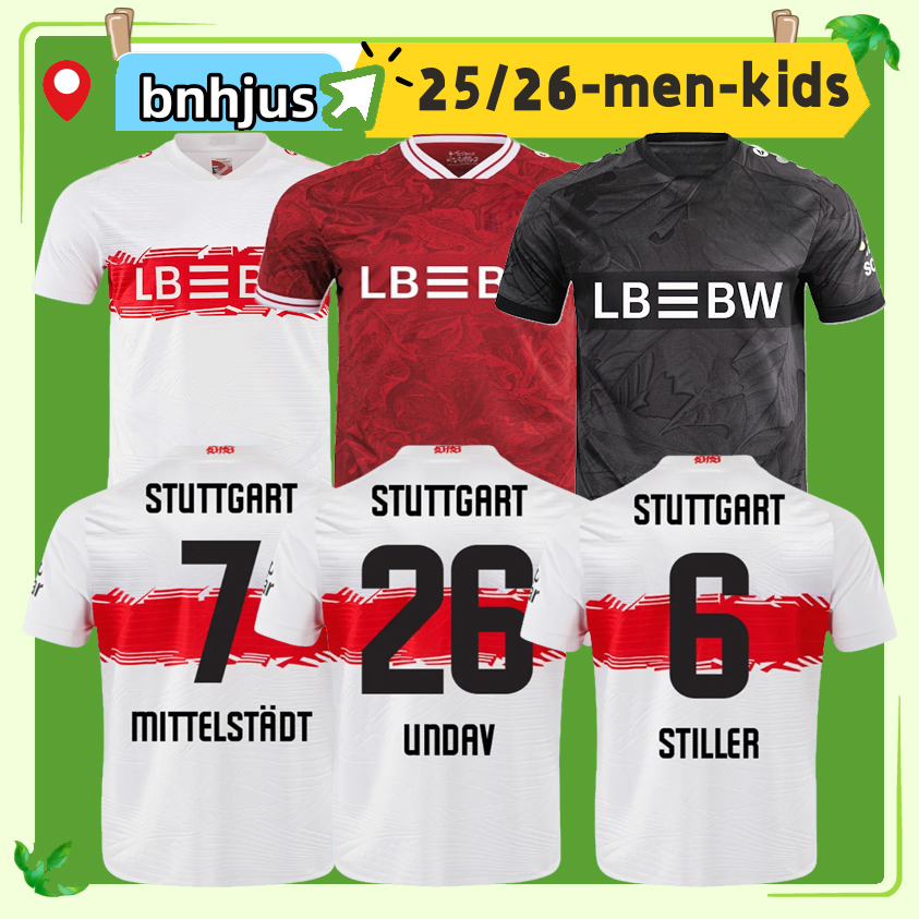 25 26 VfB StutTgartS Soccer Jerseys Retro 2006 07 STILLER MITTELSTADT UNDAV FUHRICH 2025 2026 DEMIROVIC ZAGADOU CHABOT Men Football Shirts Uniforms Kids Kits