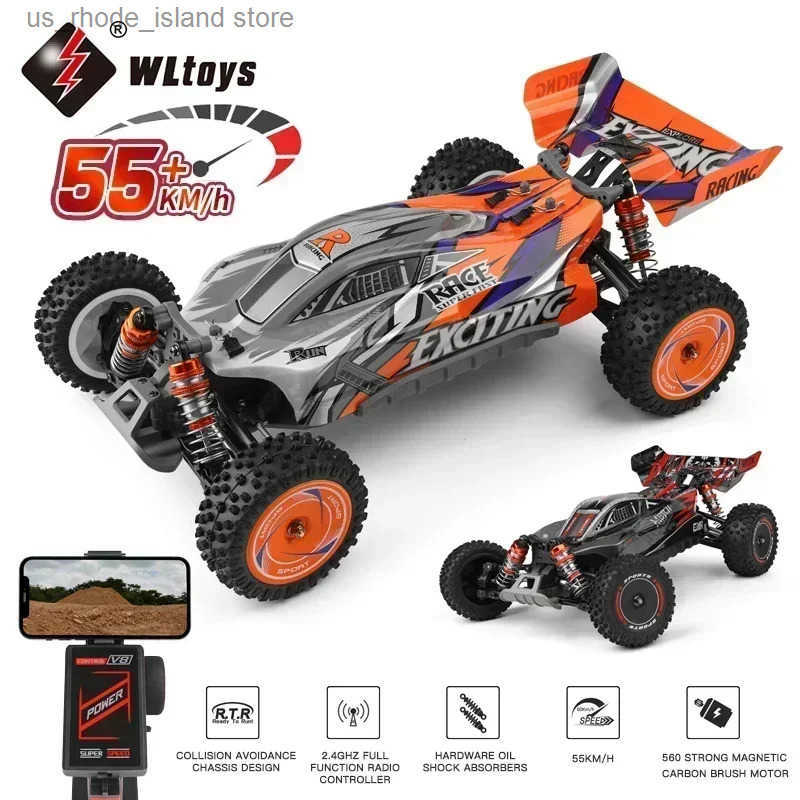 WLtoys 124010 55KM/H RC Car Professional Racing Vehicle 4WD Off-road Electric High Speed Drift Remote Control Toys for Children L250822