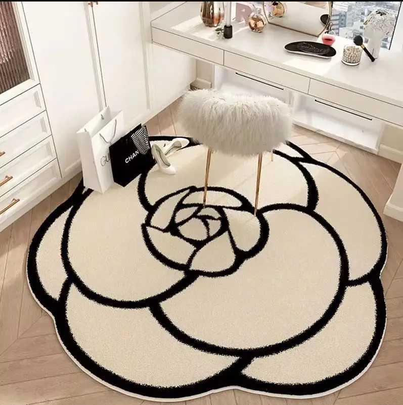 VIKAMA Light Luxury Premium Lia Irregar Circar Living Room Carpet Bedroom Blanket Study Swivel Chair Designer Floor Mat G250822