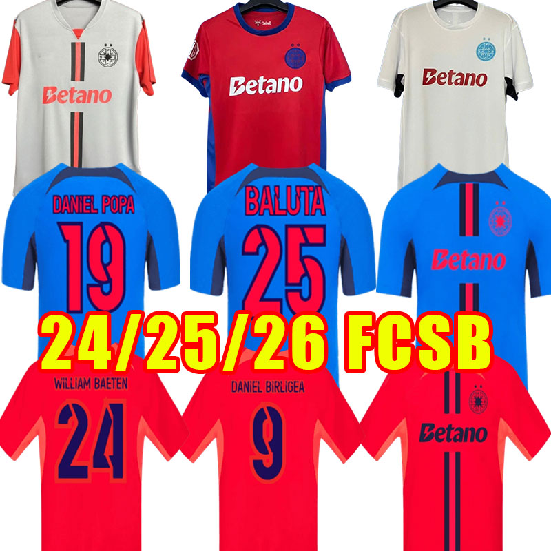 2024 2025 2026 FCSB Football Shirts - MICULESCU STEFANESCU Vitezistii Soccer Jerseys 24 25 26 Romania Liga THIRD