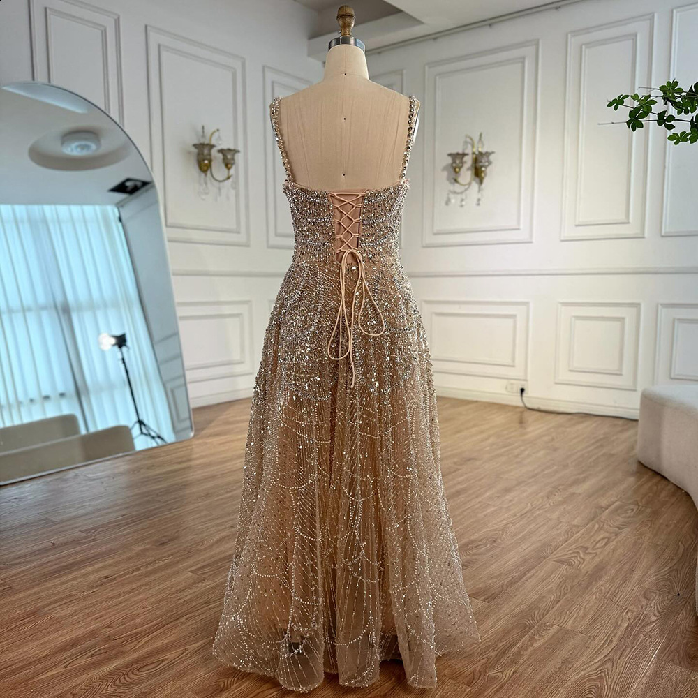 Sparkling evening gown one line sequins spaghetti straps backless knee length ball gown custom Vestido De Noite 250103