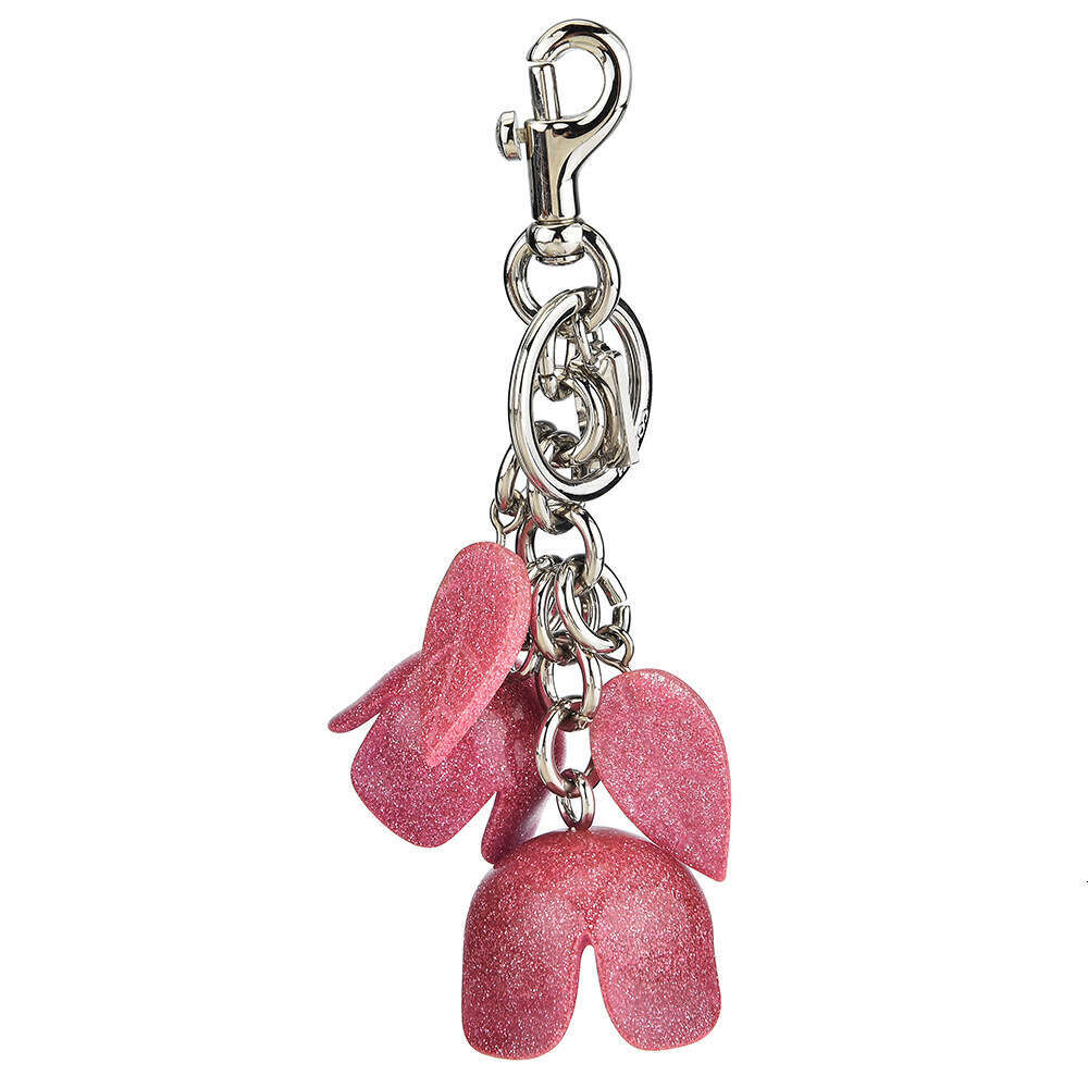 Designer Keychain Bag Charm Keychain Wallet Rose Keychain Crystal Pendant Women Tassel Flower Bag Accessories