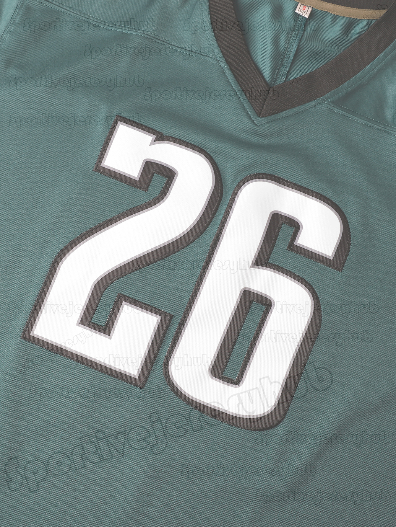 26 Saquon Barkley 2025 Green Football Jersey 33 Cooper DeJean Jalen Hurts Brown Smith Carter Granson Ojulari Dotson Dillon Green Custom Embroidered De