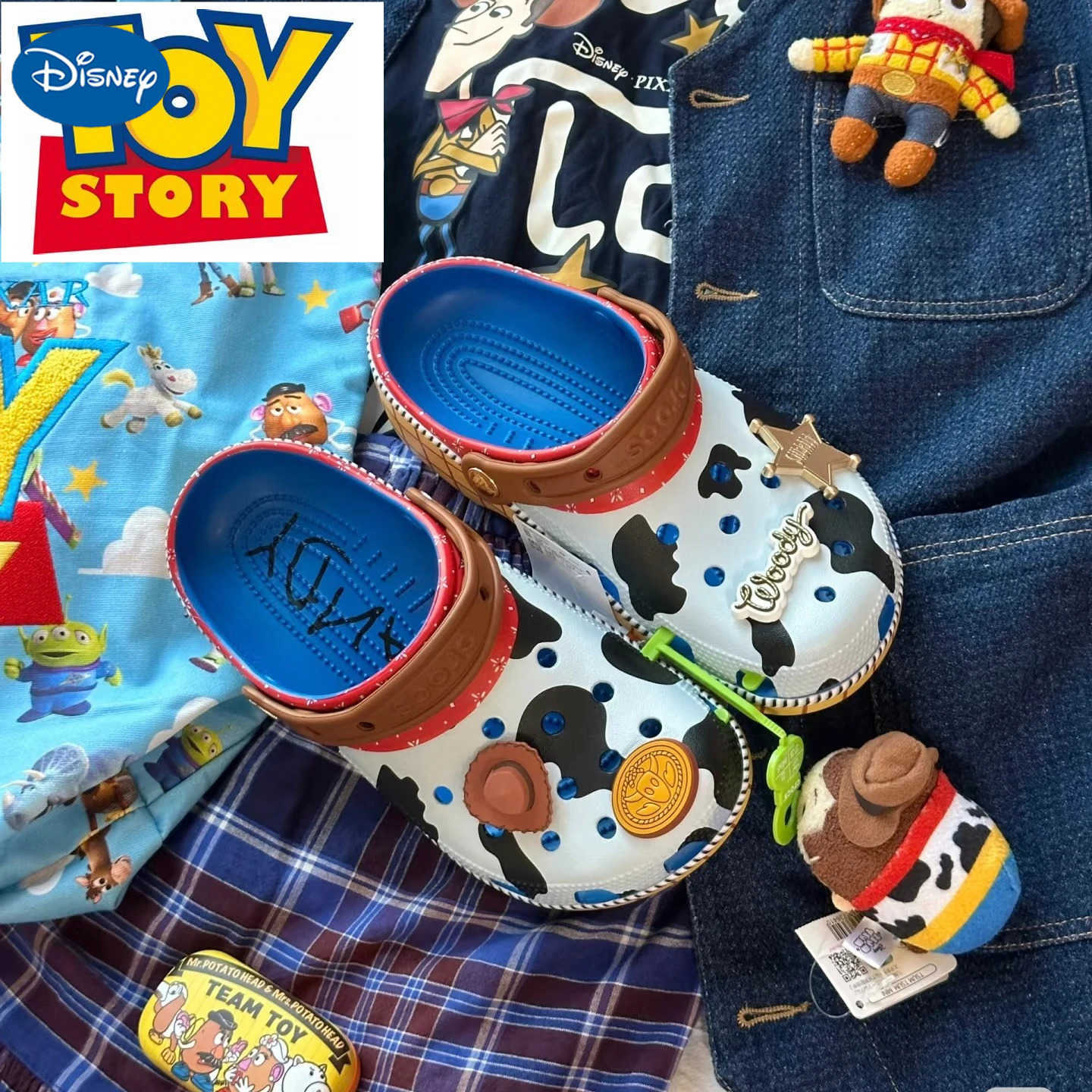 Disney Woody Cosplay Sandals Slippers Story Anime Accessory W250822