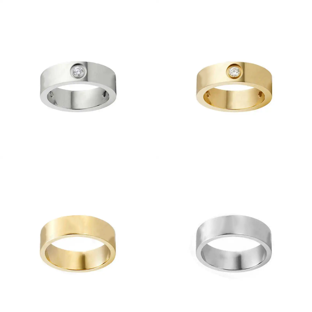 designer ring gold Jewelry luxury ring for Women Titanium Steel Alloy Gold-Plated Process Fashion Accessories no Fade No Allergic designer Ring men with diamond