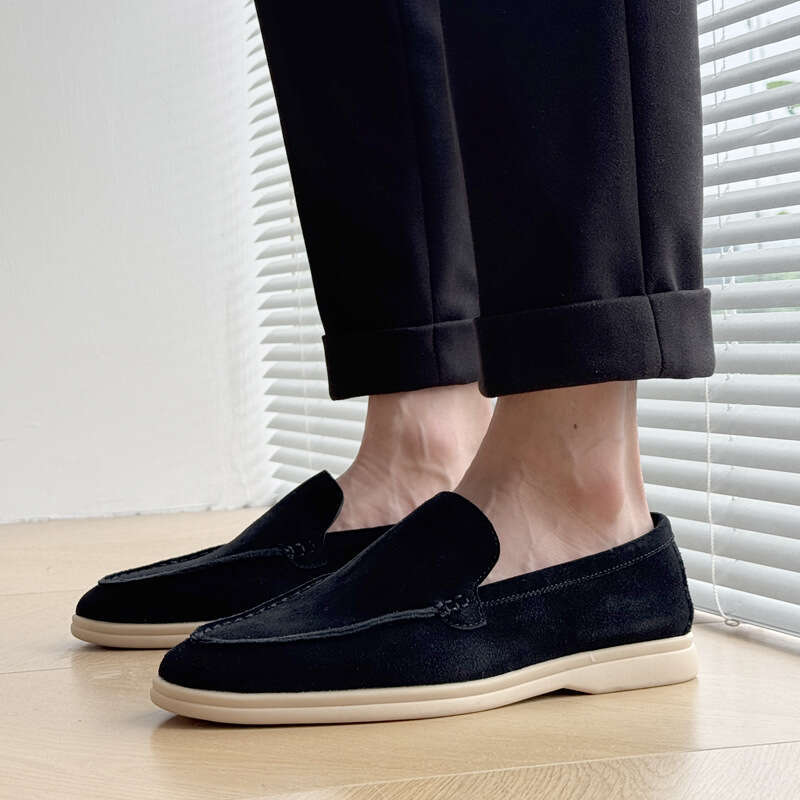 Summer Loafers British Style Business Casual Slip-On Leather Breathable Youth Formal Men's Shoes 8253-H