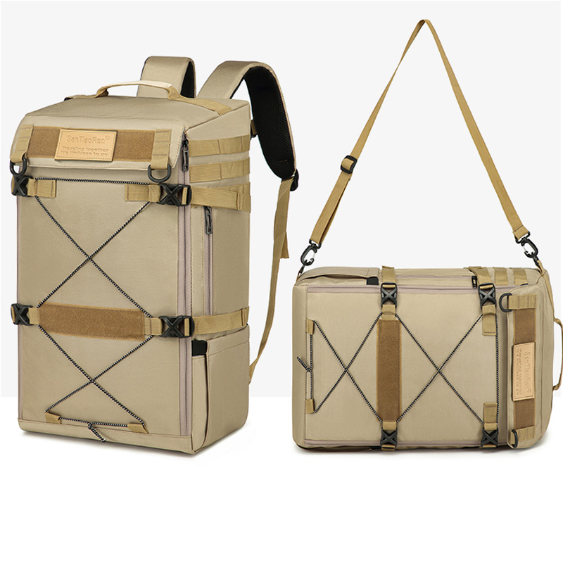 Sturdy Heavy-Duty Camping Bag Featuring Strategic Storage Pockets Suitable for Aerial Photography Equipment