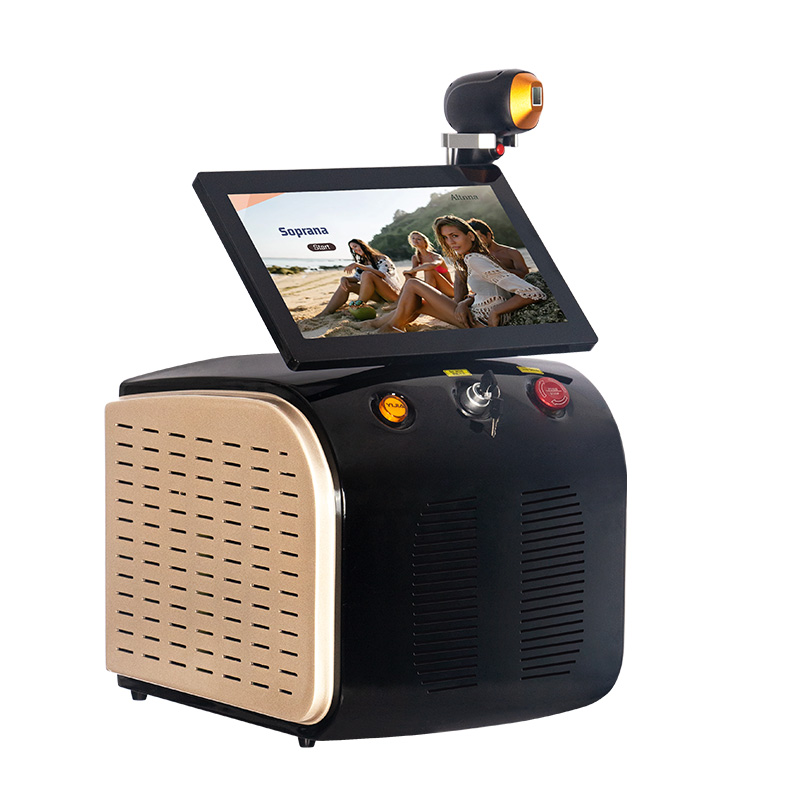 High Power Ice Cooling 755 808 1064 Device Diode Laser Epilator Wavelength Painless 808nm Hair Removal MachinePermanent 3-Wavelength Laser Hair Remova