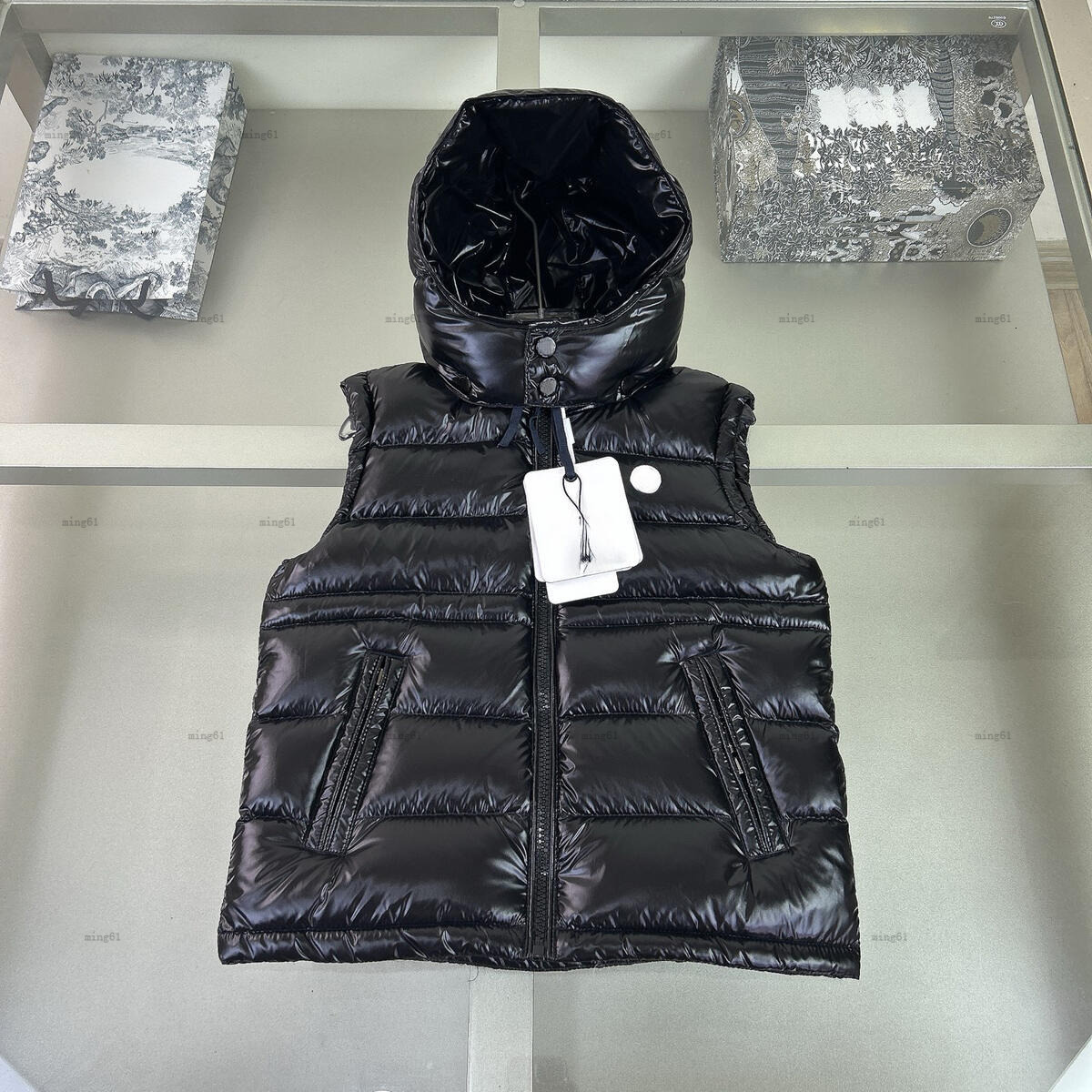 Brand baby vest Winter child waistcoat kids designer clothes Sleeveless boy coat Hooded design girl jacket A239X07N287