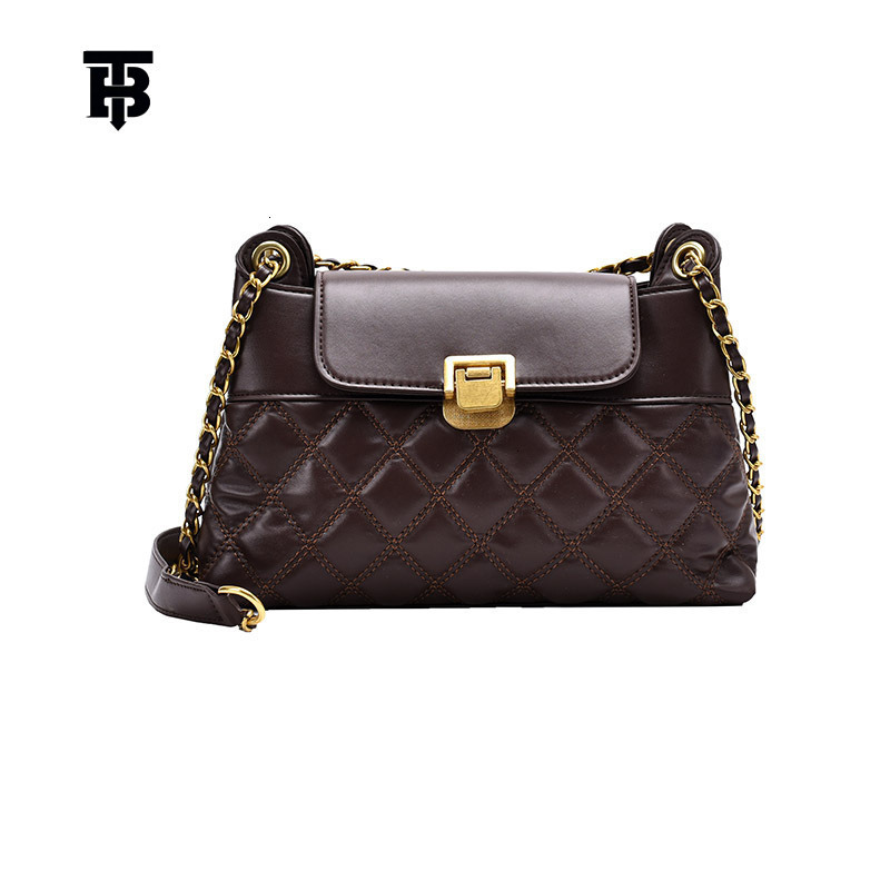 TB BHULAMTE Women's Luxury Diamond Grid Casual Shoulder New Fashionable Versatile Crossbody Style Handbag Free Shipping Bag Z260124