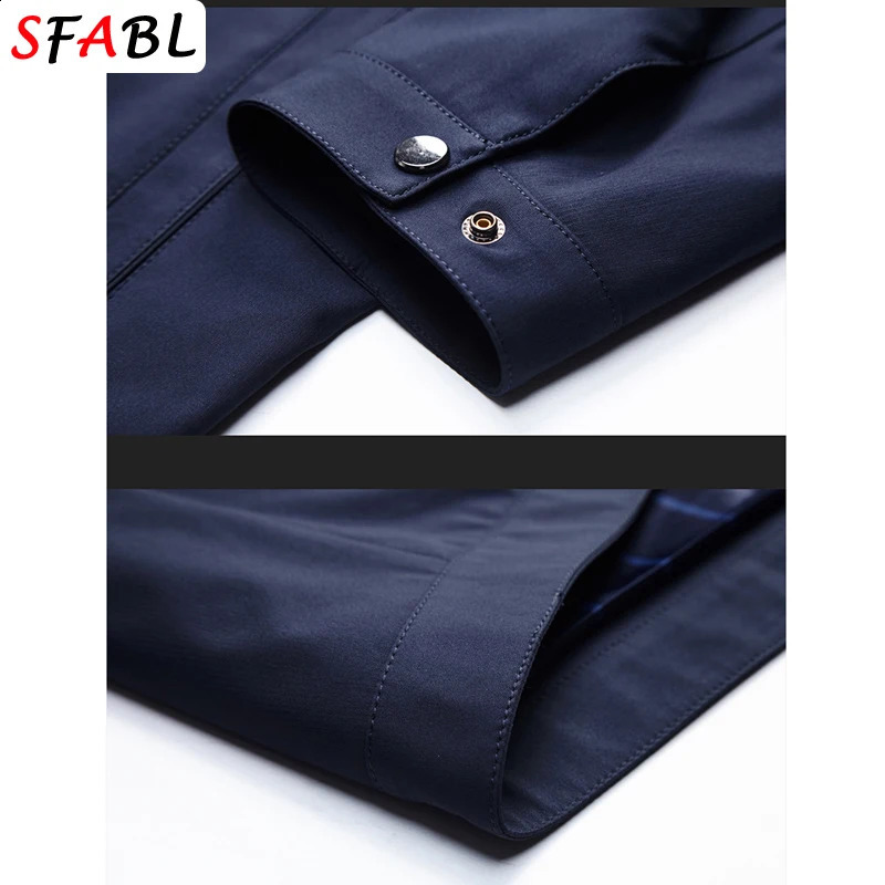 Solid Quality Mens Jacket Business Casual Blazer for Men Zipper Jacket Office Dress Coat Spring Autumn Outerwear 3XL250822