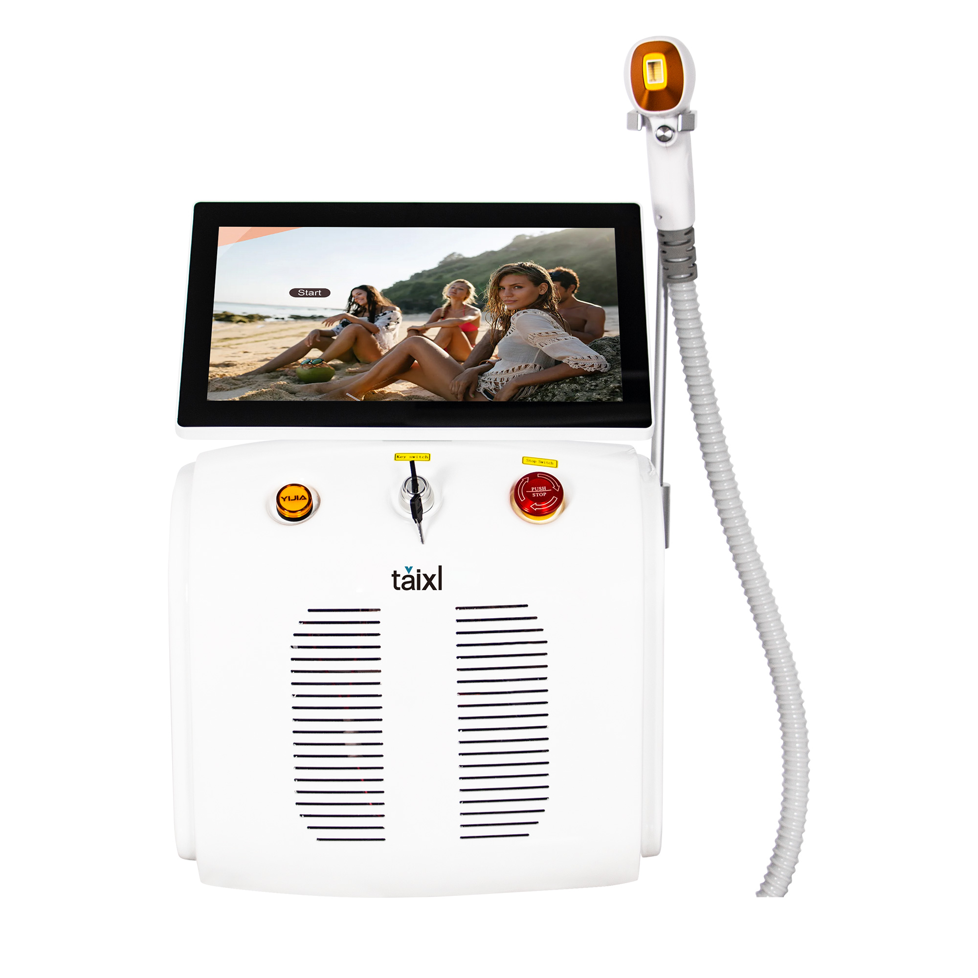 808nm Diode Laser Hair Removal 755/808/1064nm 3 Wavelengths Pain-free Hair Removal And Skin Rejuvenation 3500W 6 Laser Sticks Permanent Ice Cool Remov