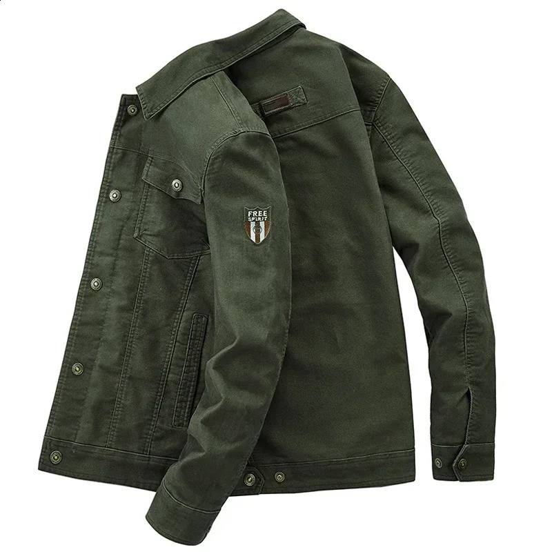Mens Lightweight Cotton Military Jackets Spring Autumn Casual Multipocket Army Pilot Cargo Flight Bomber Jacket Men Clothing 250818