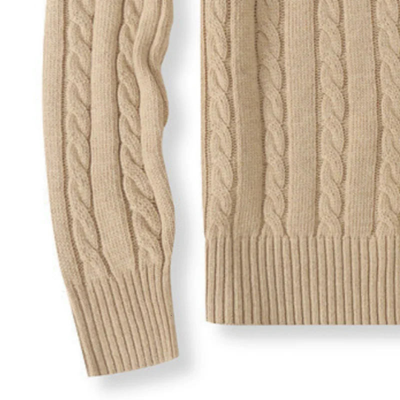 Round neck pullover fashionable jacket top knitted sweater casual Men clothing autumnwinter sports youth 6 style 250822