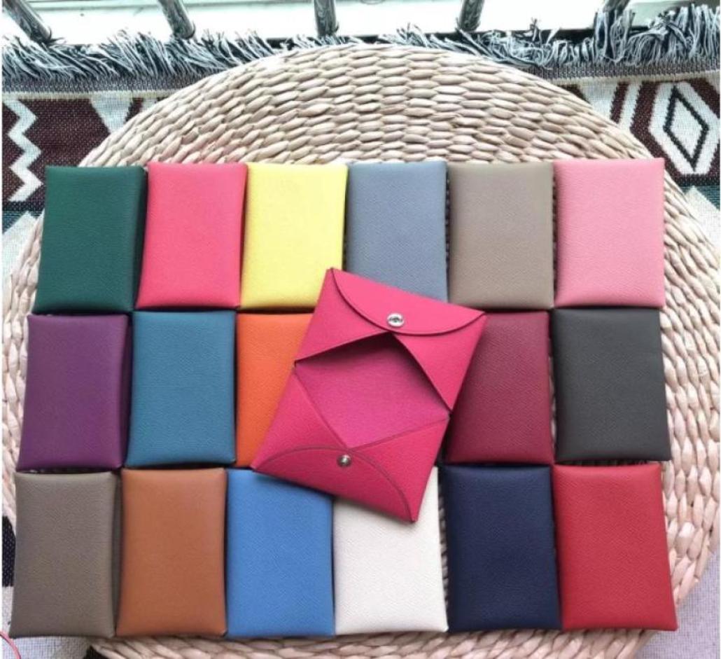 Brand wallets men039s and women039s highend classic H home Cai designer card bag woman imported Epsom calf leather buckle63628003268040