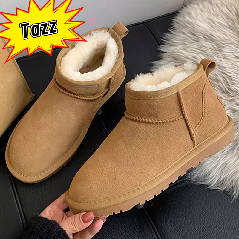 Designer Boots Womens Tasman Slippers Tazz Slides Australia Women Snow Boot Winter Slipper Sheepskin Classic Ultra Mini Suede Wool Ankle Booties Size 35-46