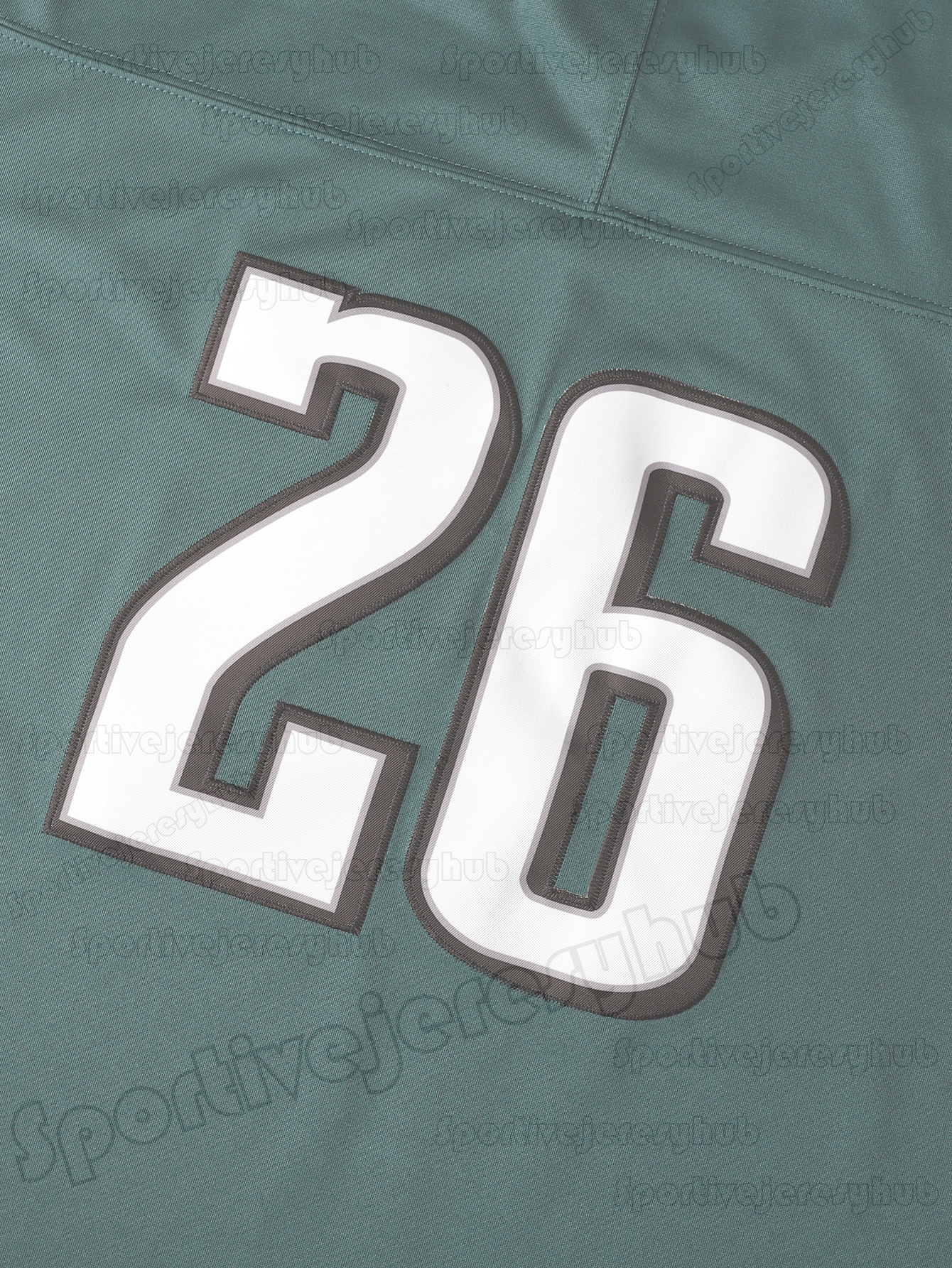 26 Saquon Barkley 2025 Green Football Jersey 33 Cooper DeJean Jalen Hurts Brown Smith Carter Granson Ojulari Dotson Dillon Green Custom Embroidered De