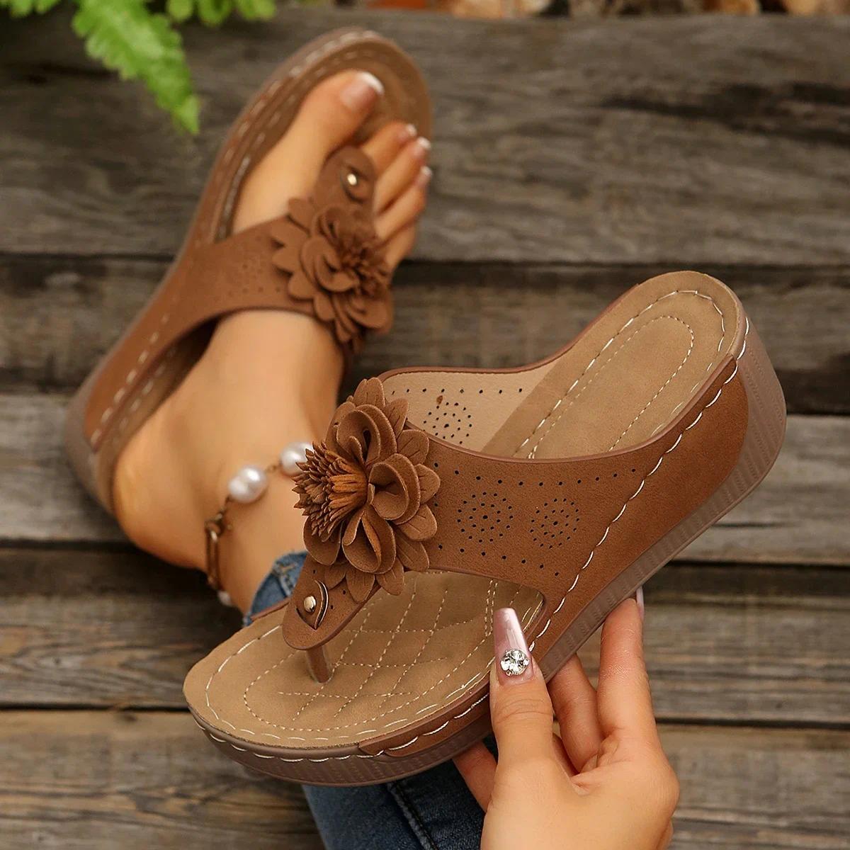 Women Slippers Sexy Breathable Slippers Non Slip Lightweight Shoes for Women Slip on Wedge Footwear Beach Sandals Slides Women