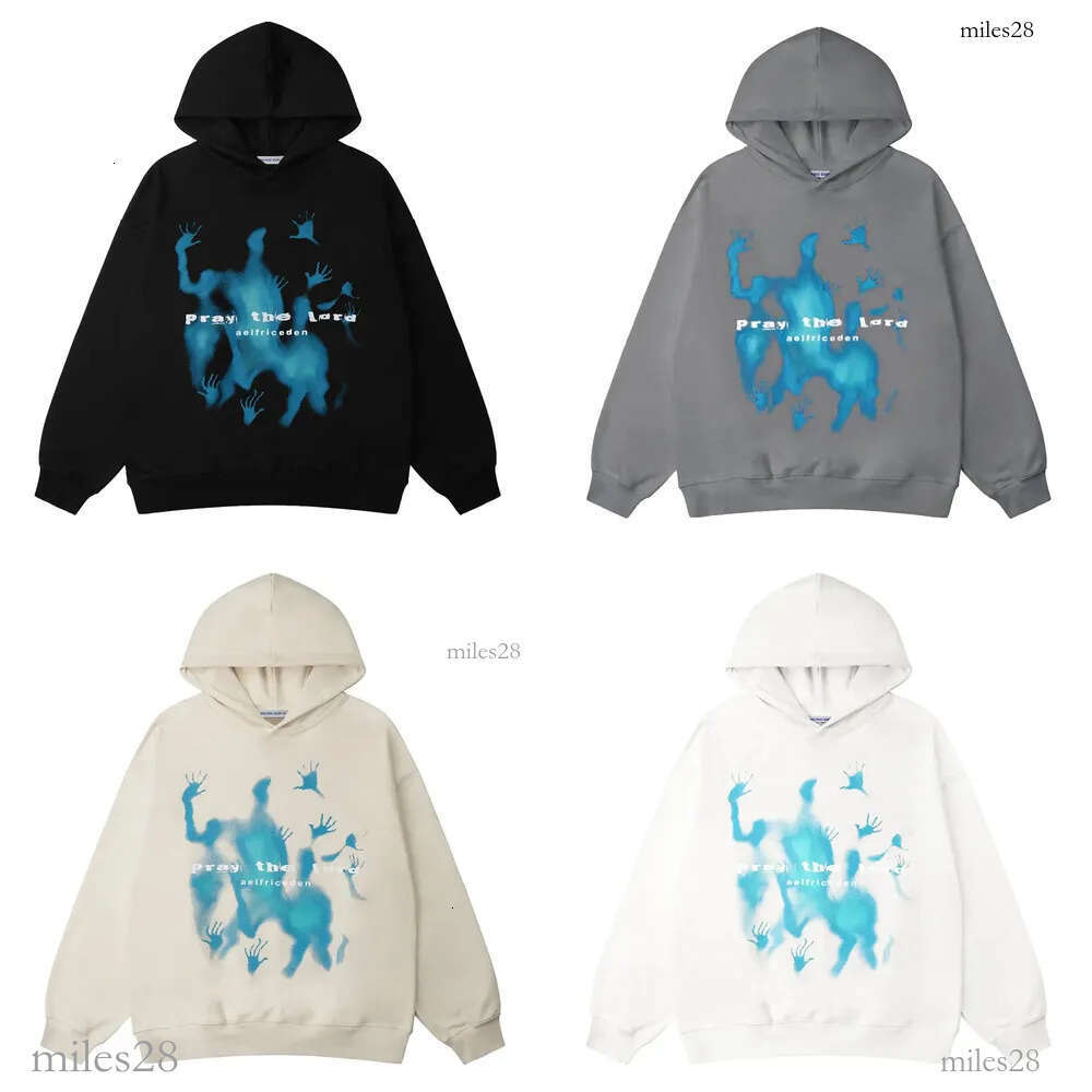 Designer Hoodie Aelfric Eden Pattern Hoodie Retro Printed Fashionable Hoodie Sweatshirt Casual Oversized Long Sleeved Street Wear Hoodie Pullover