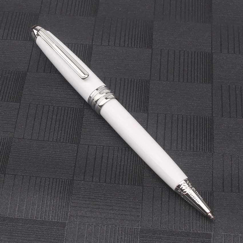 Unique Metal Resin MSK 163 Ballpoint Pen Rollerball Fountain Pen Ceramic White NOVEL Writing Gift Stationery D250822