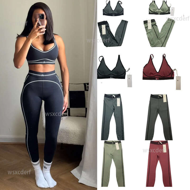 Sports Bra Leggings Aloness Set Yoga Sets Bra High Waist Shorts Workout Sets Women alooskirt Clothes Gym Suits alonpants Wear Aloness jackets lemensets