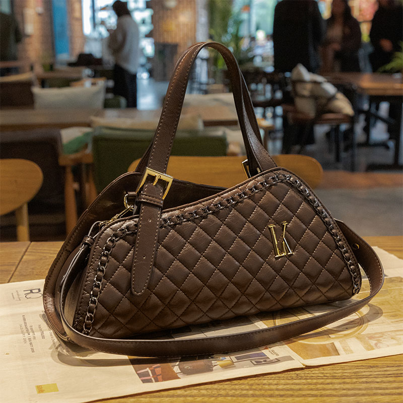 LORDLY KNACK designer bag light luxury genuine leather casual tote bag high-quality outdoor vintage large capacity handbag for woman