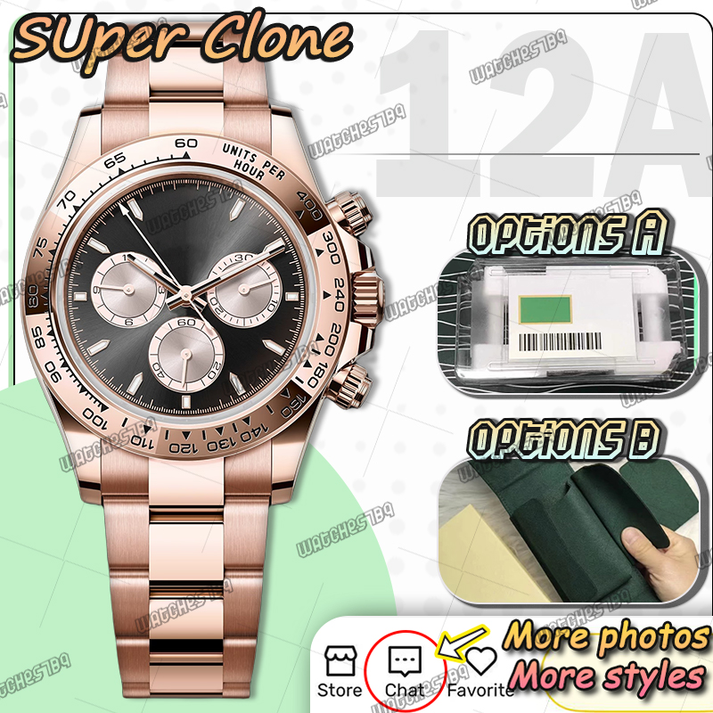 Mens Designer Watches Men Top Super Quality Clean Factory 40MM Cal.4131 Automatic Mechanical Watch 904L Stainless Steel Sapphire Waterproof 100M Send 