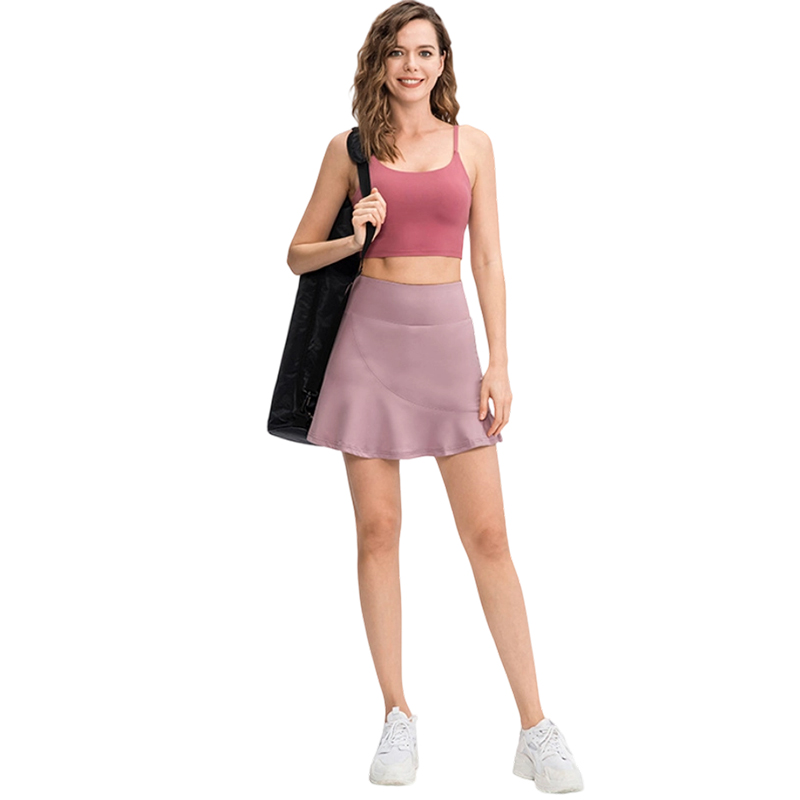 Women Sportswear Golf Quick Dry Running Fitness Pants Skort Skirt Tennis Skirt With Pocket Factory direct sale