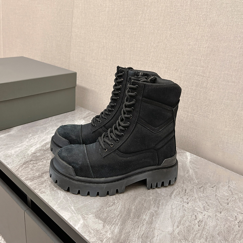 Designer Men Canvas Ankle Boots Women Comfortable Vintage Martin Boots Combat Boots Winter Outdoor Snow Boots 914