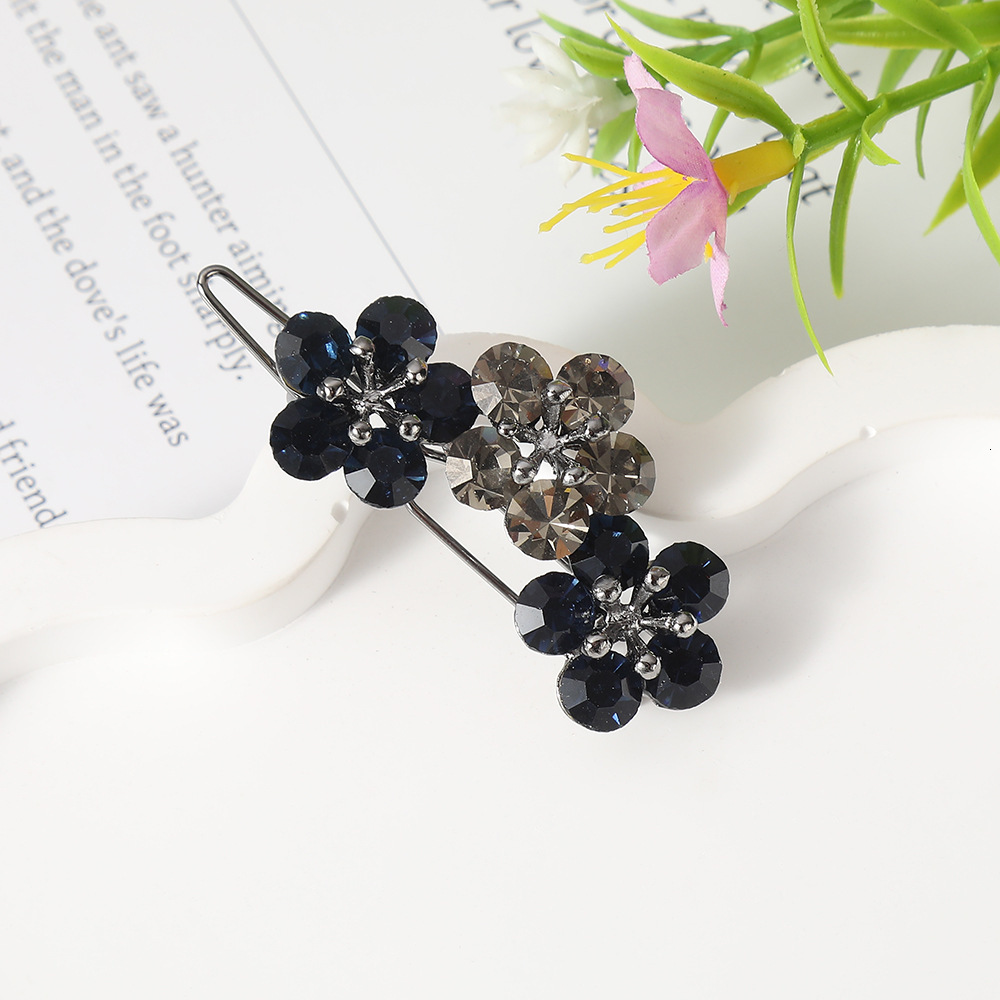 Elegant High-end Flower Women's Light Luxury Hairpin Horizontal Clip Hair Accessory SY-8128