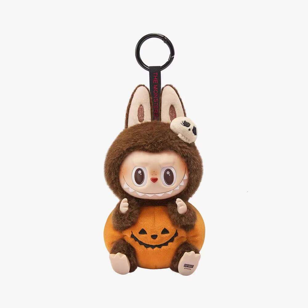 Labubu Keychain Halloween Pumpkin Strange Carnival Pendant Surprise Collectible Doll Creative Ornament Toy