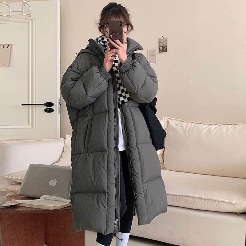 Mid-Length Women High-End Duck 2024 Winter New Korean Style Women's Down Jacket HD