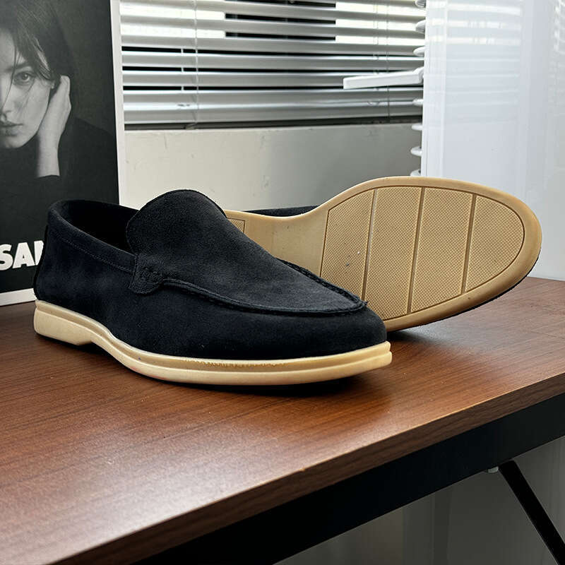 Summer Loafers British Style Business Casual Slip-On Leather Breathable Youth Formal Men's Shoes 8253-H