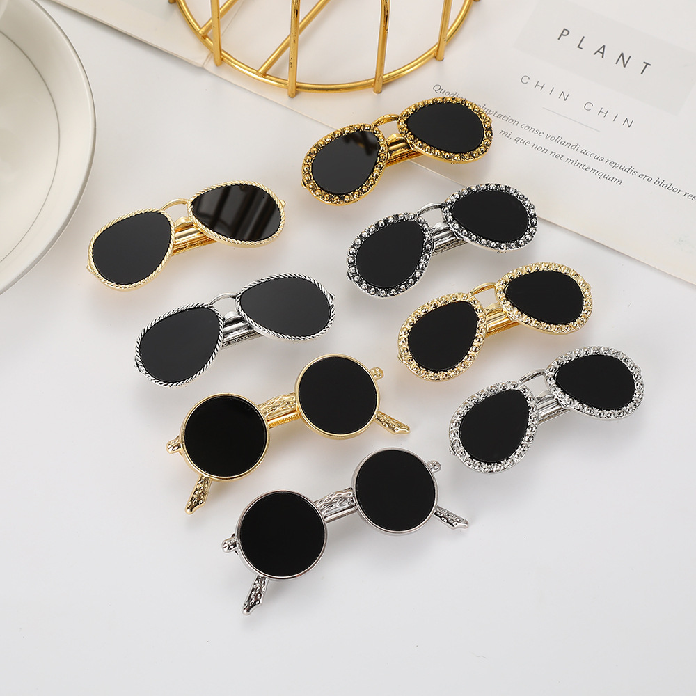New Creative Sunglasses Simple and Exquisite Accessory Hairpin High-end Elegant Bangs Side Clip Hair Ornament SY-8142