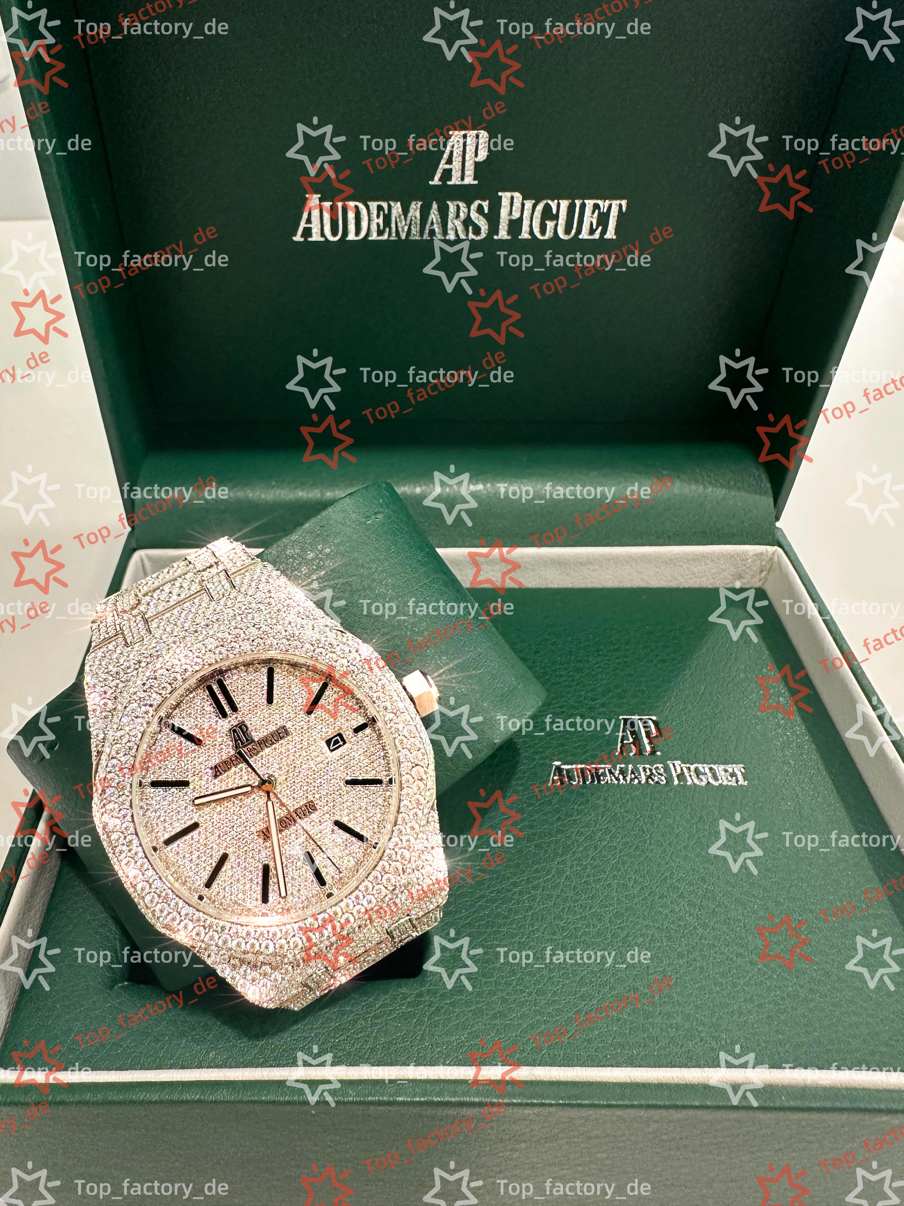 Top Quality Hip Hop VVS Moissanite Iced Out Automatic Mechanical Watch, Men's and women's watches, Luxury Diamond Design, Tested for Perfection