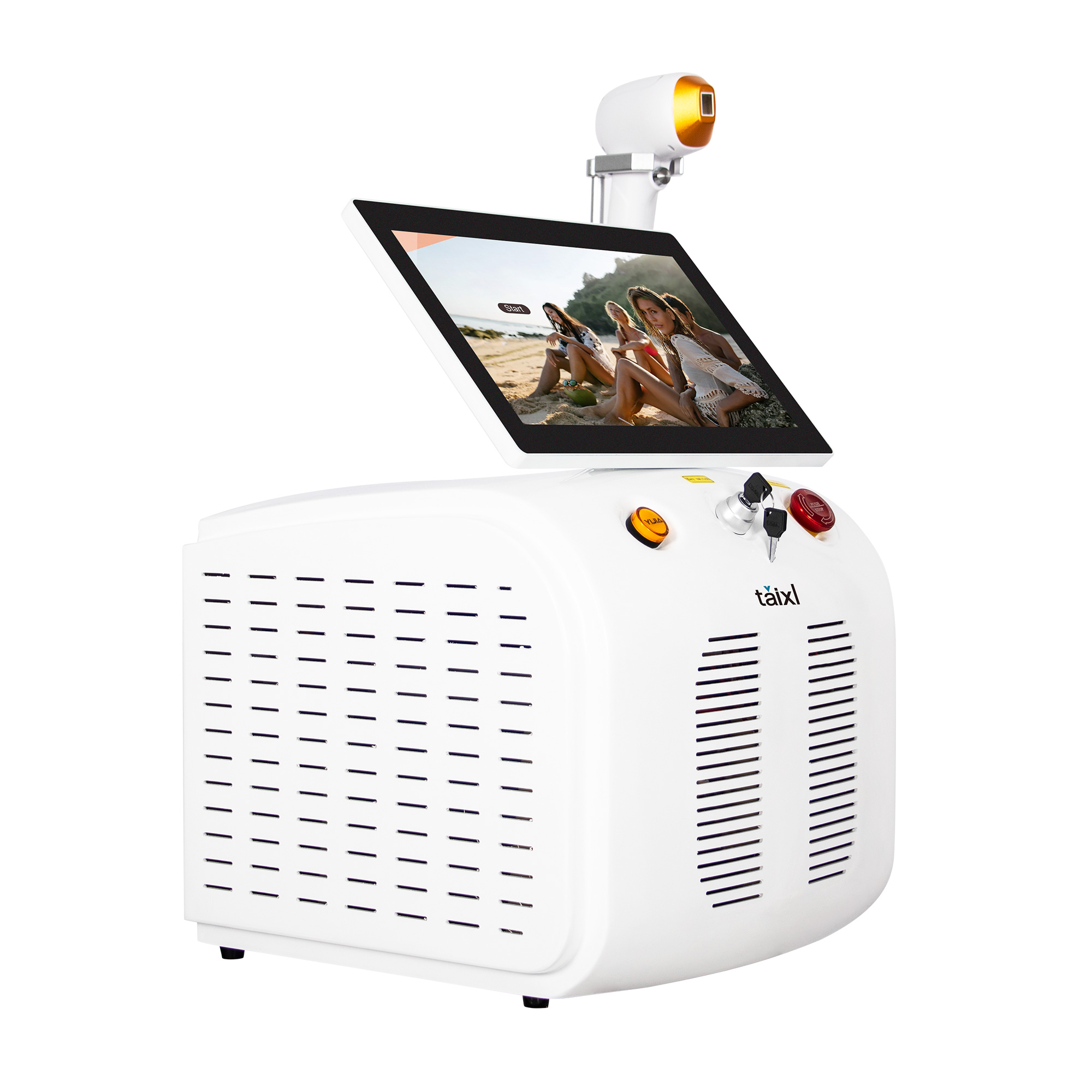808nm Diode Laser Hair Removal 755/808/1064nm 3 Wavelengths Pain-free Hair Removal And Skin Rejuvenation 3500W 6 Laser Sticks Permanent Ice Cool Remov