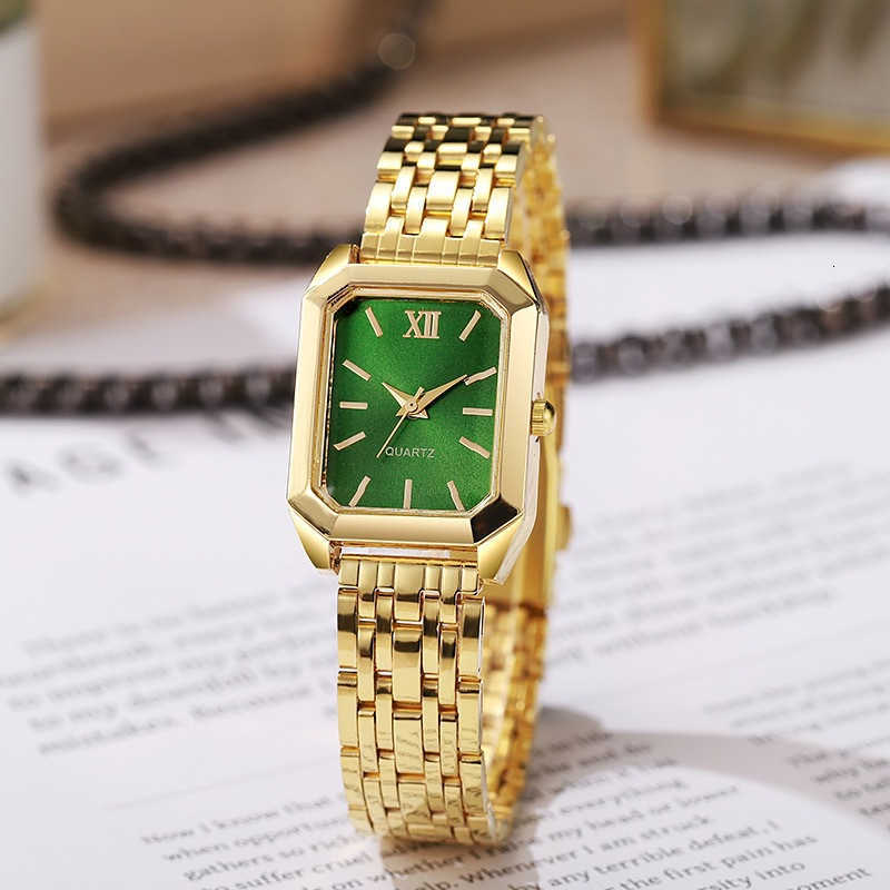 Gold Watches Women Elegant Small Square Dial Ladies Quartz Watch Simple Fashion Female Clock Womens Watch W250724