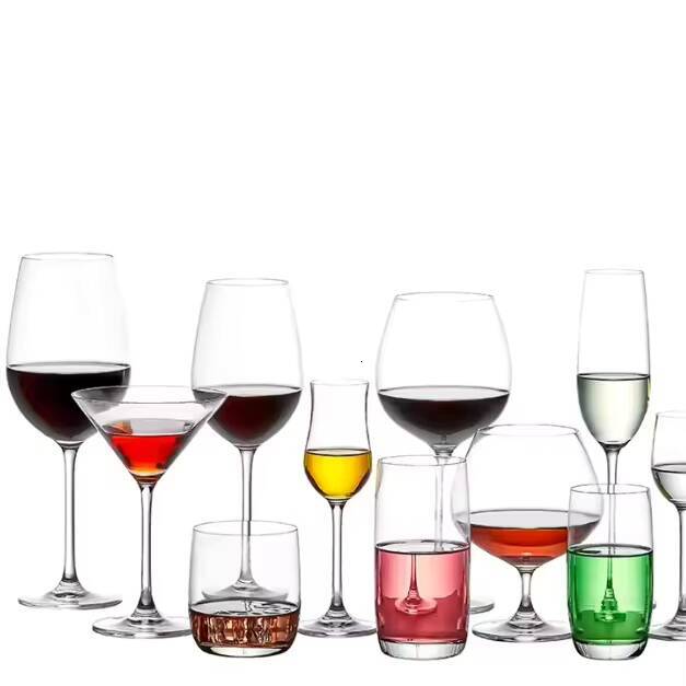 Wholesale 230ml Lead-Free Crystal Goblet Modern/Classic Colored Wine Glass with Long Stem for Martini S99MN23