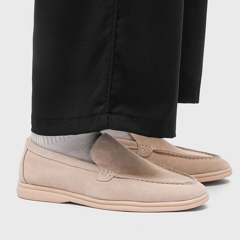 Summer Loafers British Style Business Casual Slip-On Leather Breathable Youth Formal Men's Shoes 8253-H