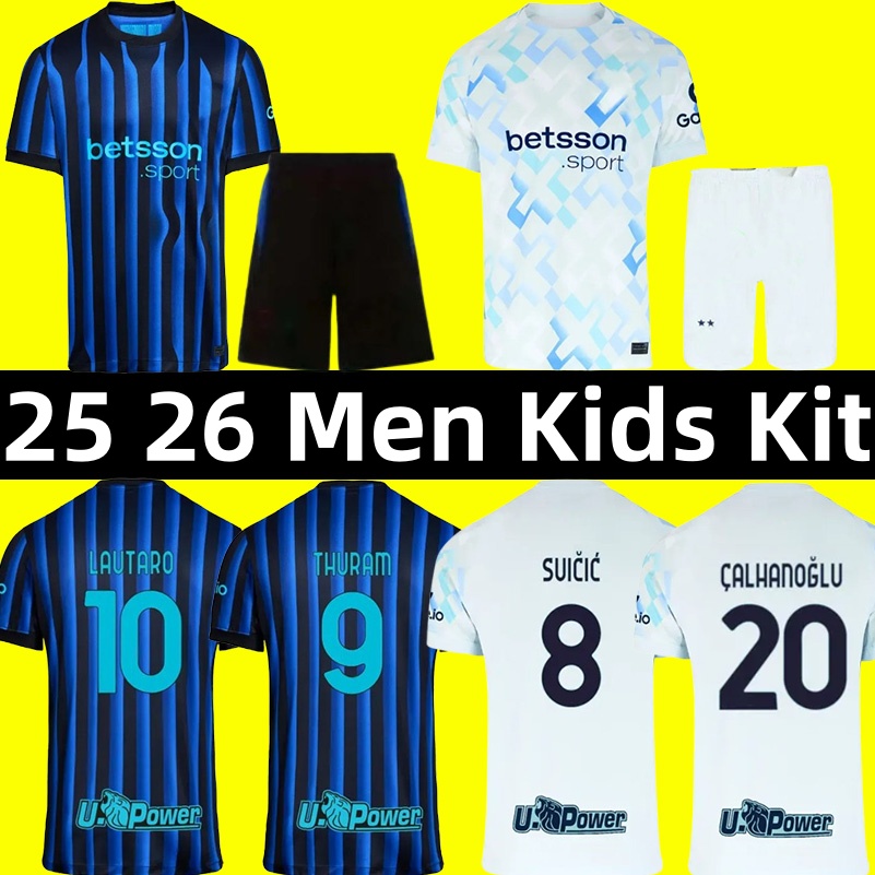 25 26 Inters Milano Soccer Jerseys Lautaro Barella Thuram de Vrij Sucic Luis Henrique Pavard Taremi Calhanoglu Frattesi Bastoni football shirts Men Kids Kit Jersey