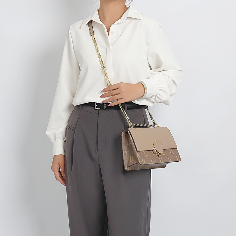 LORDLY KNACK designer bag light luxury genuine leather casual tote bag high-quality vintage cross body bag for woman khaki