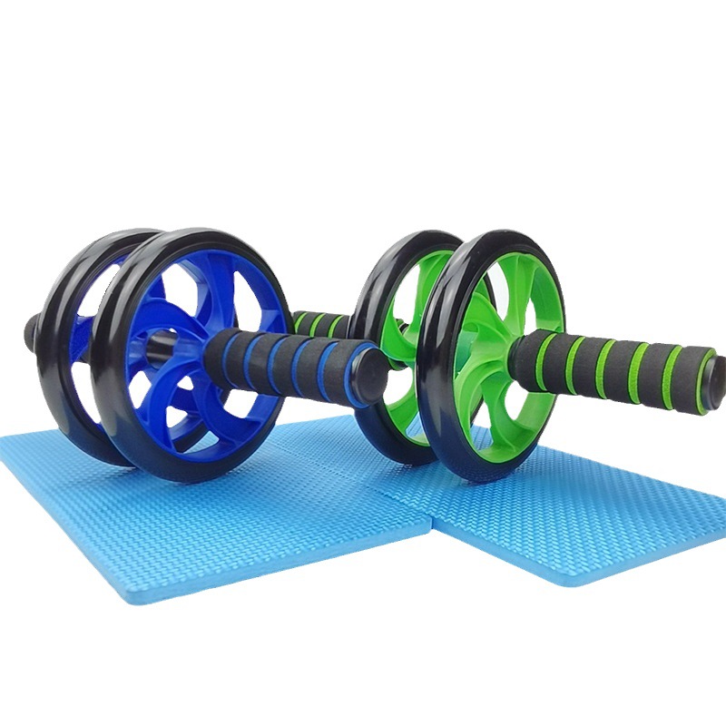 Abdominal Muscle Training Rollers, 5-In-1 Roller Kit Push-Up Bars, Handle Grips, Skipping Ropes, Home Gym Exercise Kits Suitable for Physical Training
