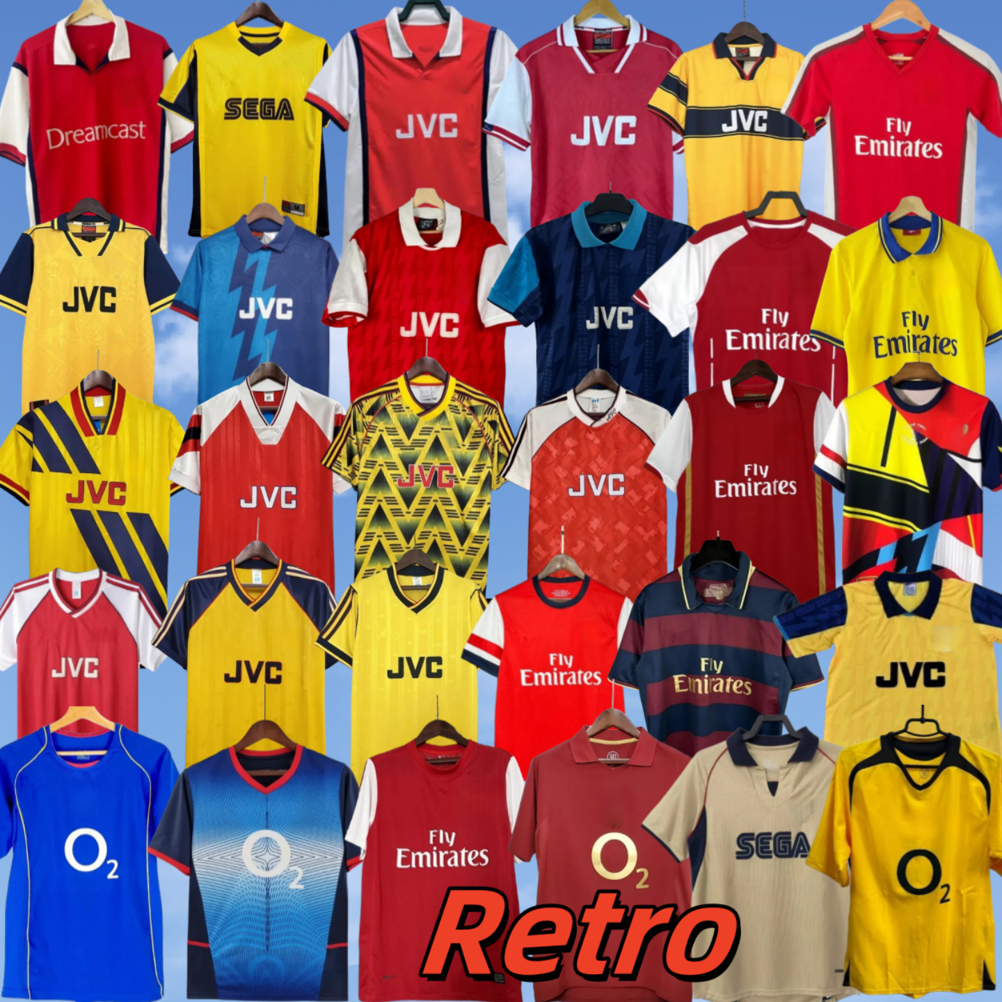 Retro Aarsenal soccer jerseys arsenalfootball kit HIGHBURY PIRES REYES BERGKAMP ADAMS Persie Galla V. PERSIE Arsen football shirt Men Kids kit Vintage Classic