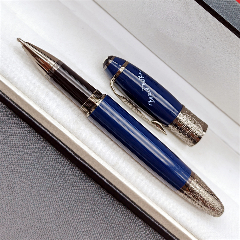 wholesale Daniel Defoe Monte Ballpoint/Rollerbll/Fountain Pens Maple Leaf Clip Design Writing Office Stationery As Gift Pen With Serial Number