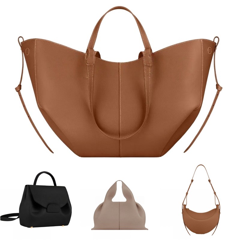 cyme designer bags for women underarm tote half moon smooth textured leather hobo crossbody bag ladies xb190
