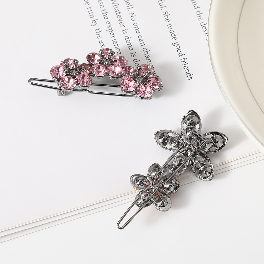 Elegant High-end Flower Women's Light Luxury Hairpin Horizontal Clip Hair Accessory SY-8128