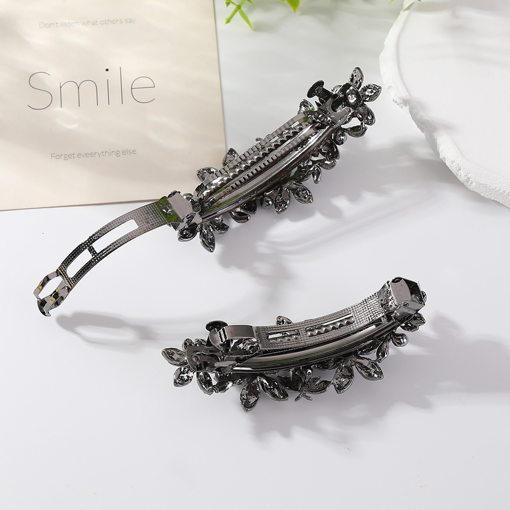 Korean Style Elegant Mom Spring Butterfly Flower Horizontal Back of Head Top Ponytail Clip Hair Accessories SY-8026
